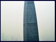 KK100, currently Shenzhen's tallest building (until 2016), was built in 2011 and also has an observation deck. It stands 442 m tall and has 100 floors. Views from Shun Hing Square. See more in the skyline section.